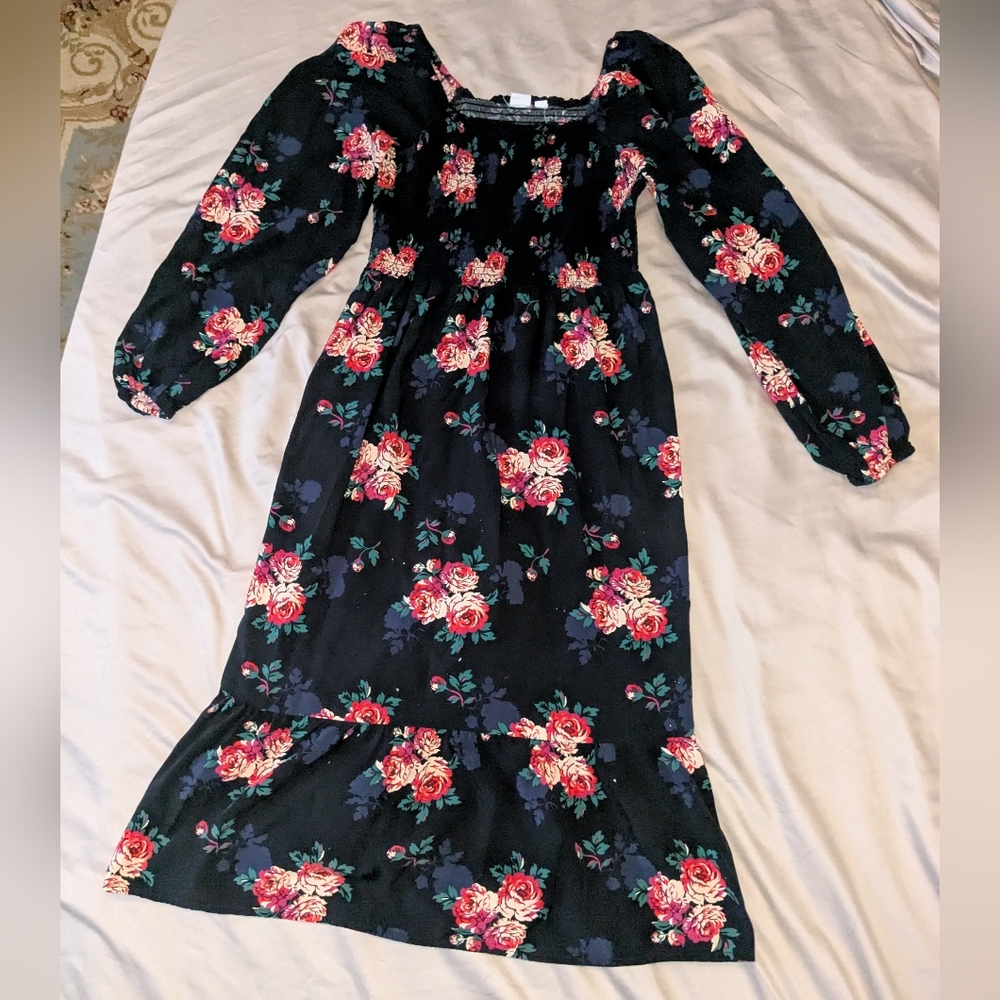 Floral Long Sleeve Dress